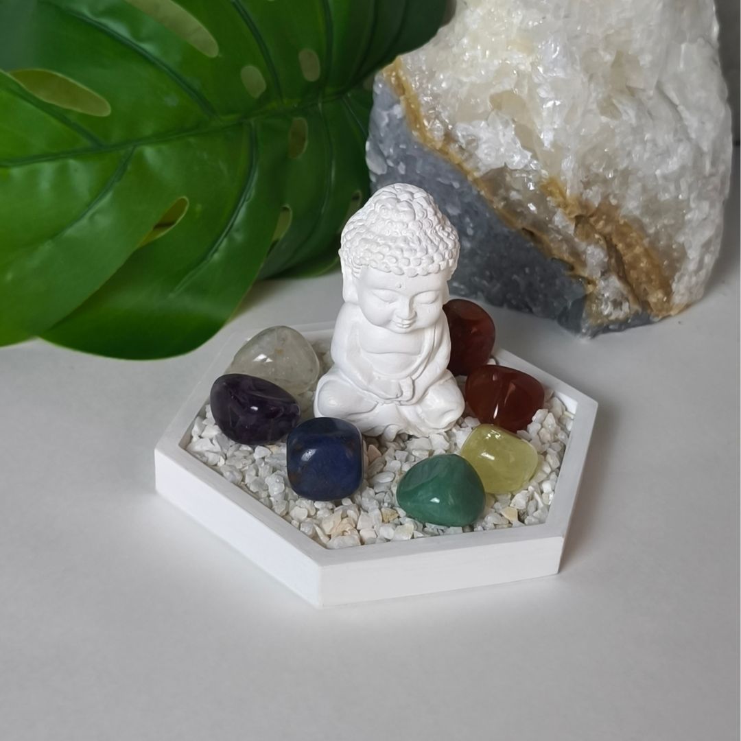 Jardín Zen Hexagonal 7 Chakras