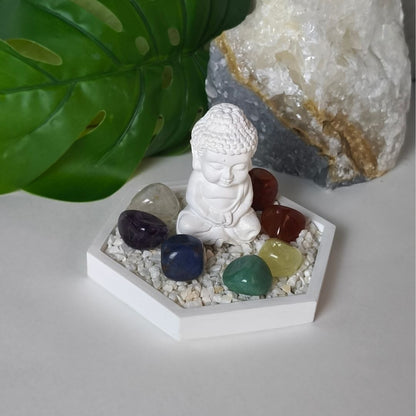 Jardín Zen Hexagonal 7 Chakras