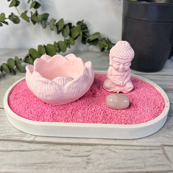 Jardin Zen Flor de Loto Cuarzo Rosa